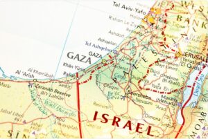 A skyline view of Gaza